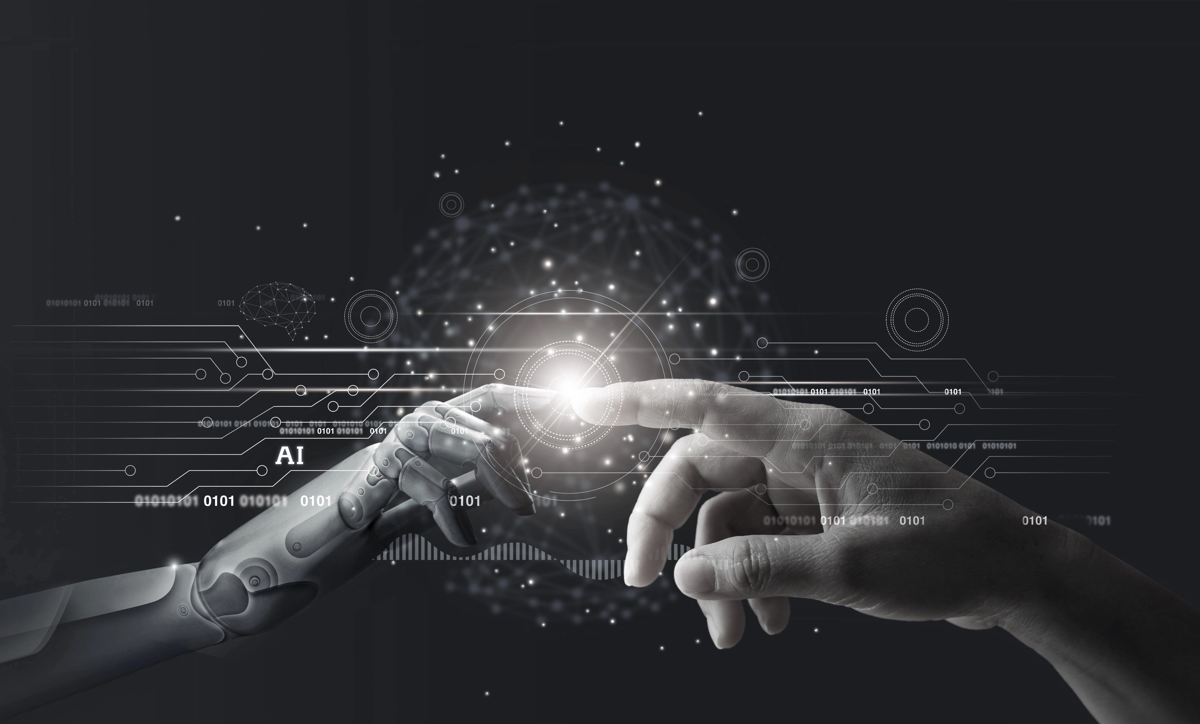 Ben with students and conference attendees