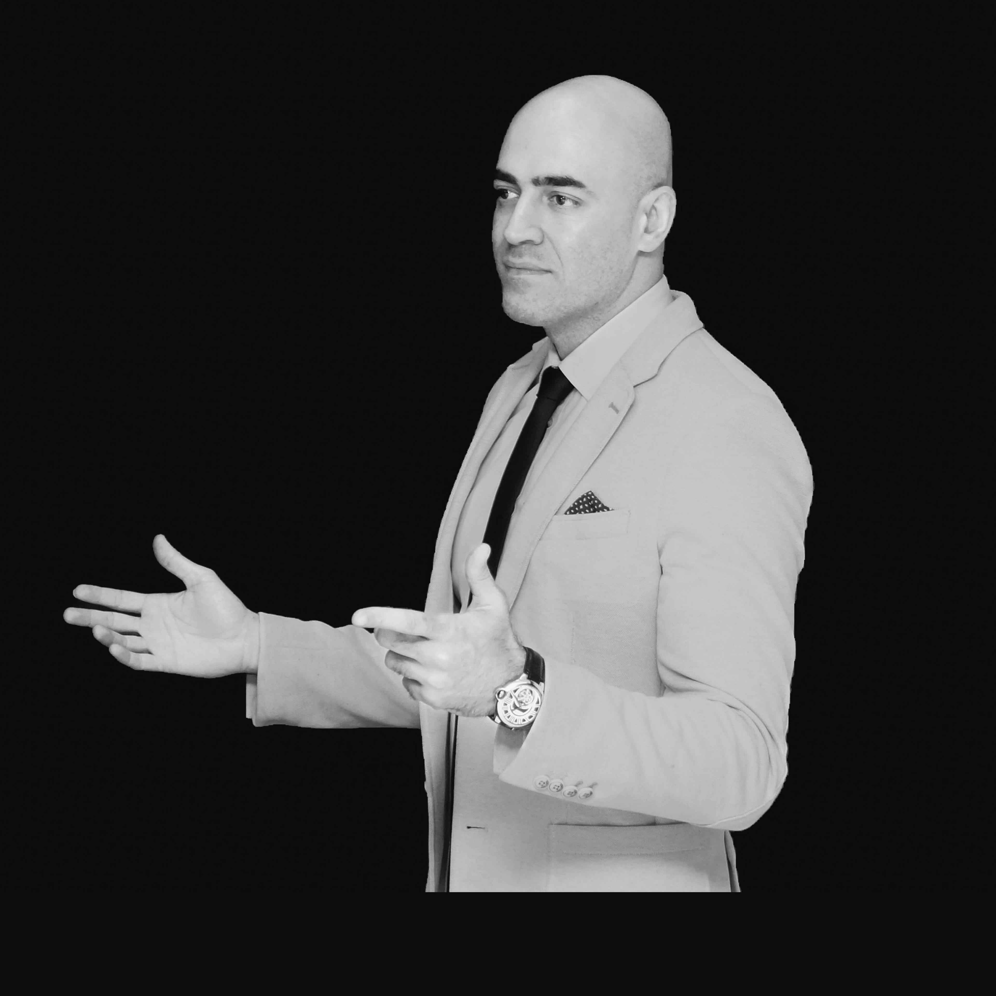 Ben Fahimnia giving a keynote