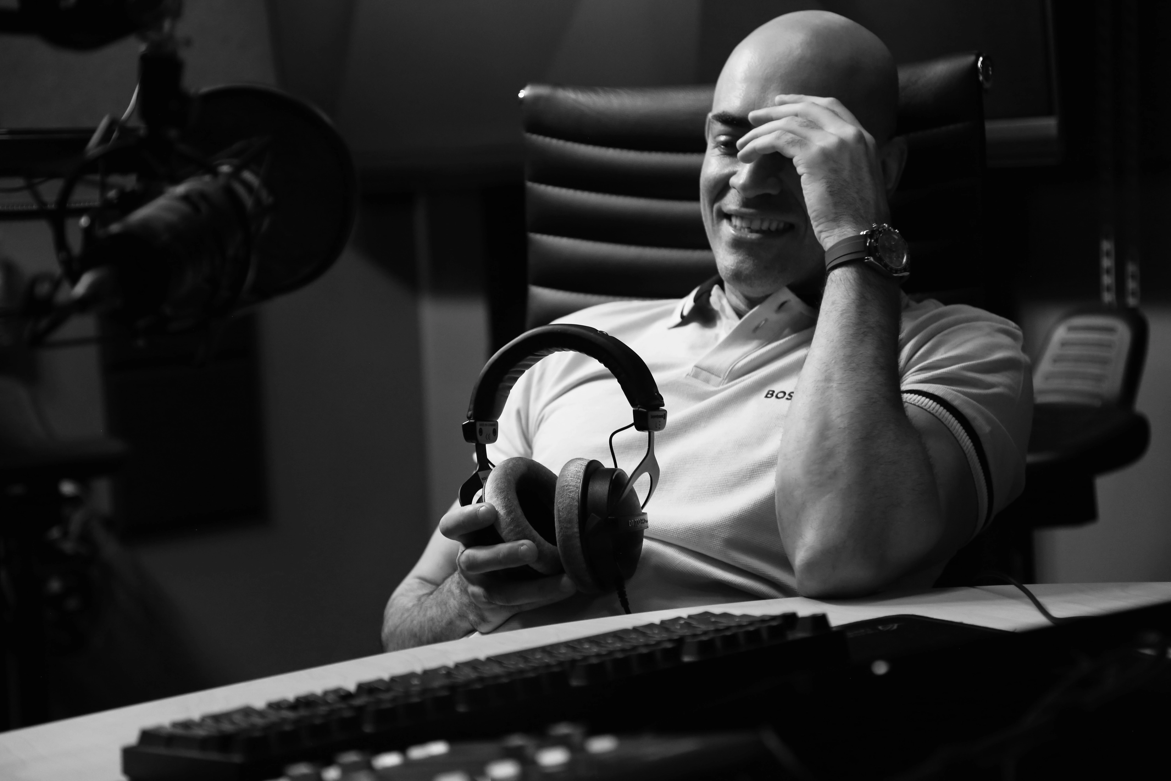 Ben smiling with headphones